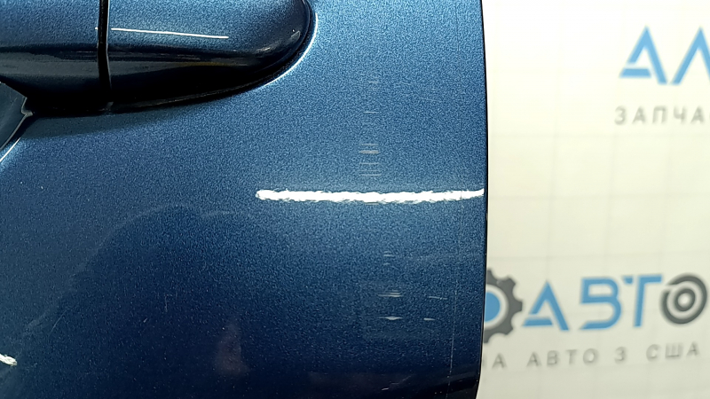 Двері в зборі задня ліва Mazda CX-5 17-25 тонування, синій 45B, тичка, подряпини, відходить накладка