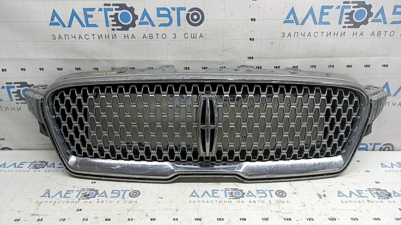 Грати радіатора grill Lincoln MKZ 17-20 хром, з емблемою, відколи
