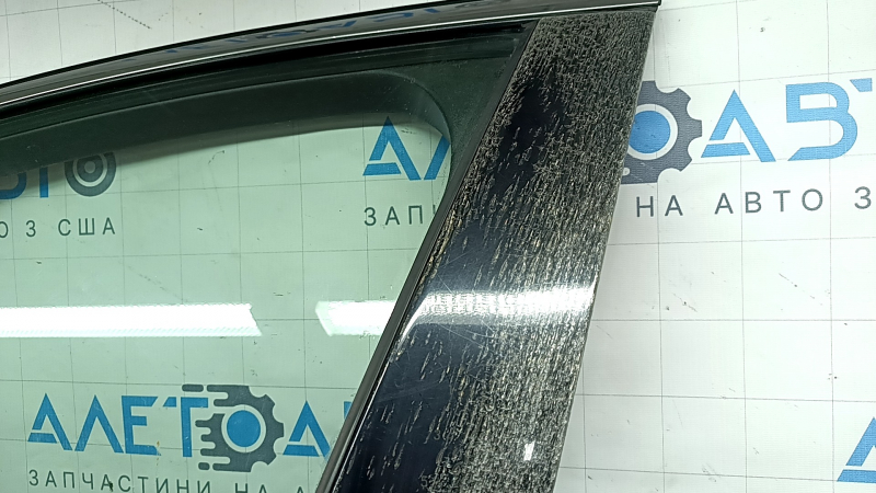 Двері в зборі передня ліва Lincoln MKZ 13-20 keyless, червоний RR, накладка з кодом, потріскана бічна накладка, порваний ущільнювач