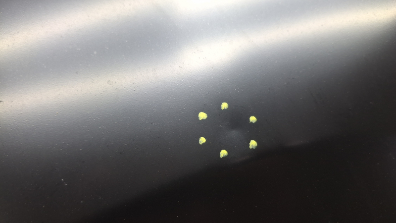 Крыло переднее левое Jeep Cherokee KL 14-18 сталь Китай, тычка, царапина