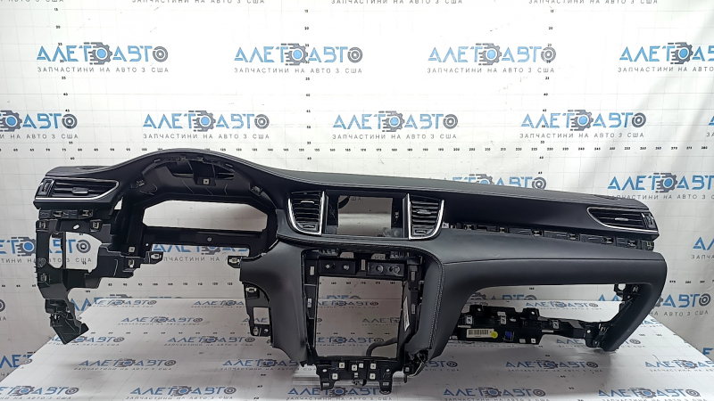 Торпедо передня панель з AIRBAG Infiniti QX50 19-20 чорна, під динамік, під проекцію, з дефлекторами