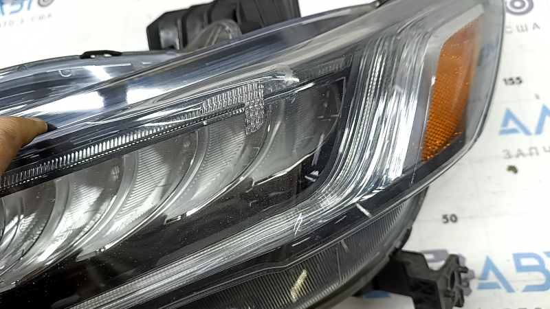 Фара передняя левая Honda Accord 18-22 hybrid, под полировку, потерта