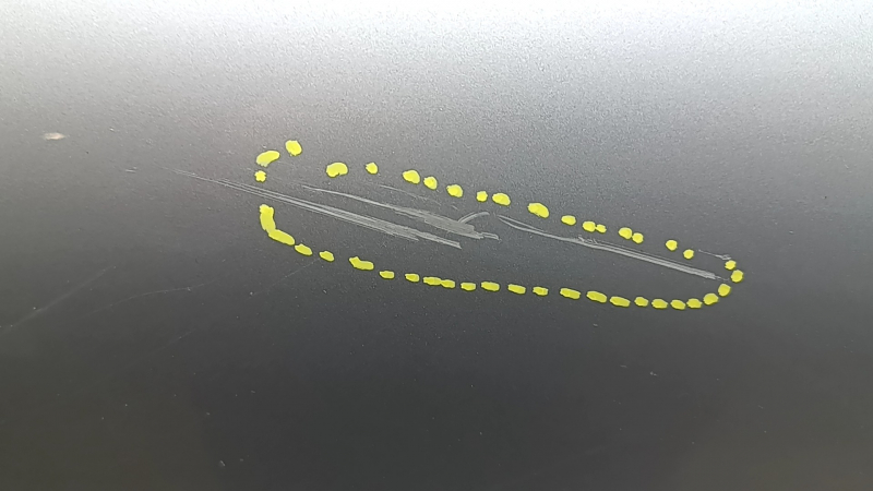 Двері в зборі задні ліві Volvo XC60 18-26 Keyless, срібло 711, тонування, хром молдинг, пісок, подряпини, подряпини на молдингу, подряпини на накладках