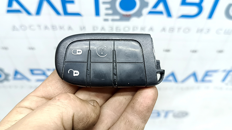 Ключ Jeep Compass 17-26 smart, 4 кнопки, царапины, стерлись кнопки
