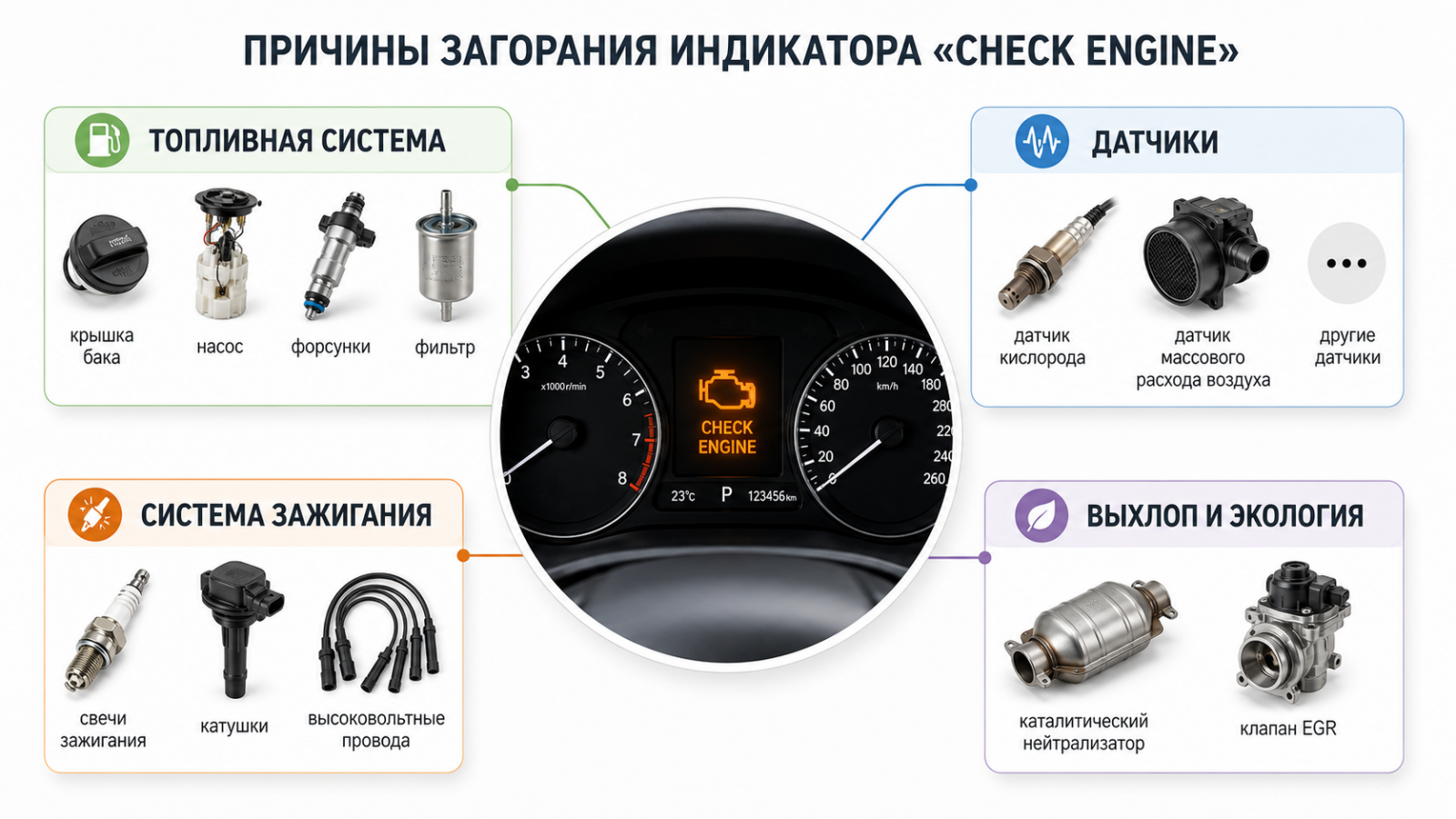 Світиться індикатор Check Engine: що робити водієві?