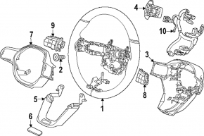 Кнопки керування на кермі праві Honda Civic XI FE/FL 22-26 під радар