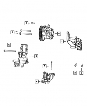 Насос ГУР Chrysler 200 11-14 2.4 6-speed