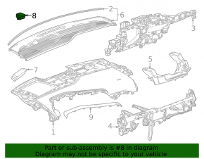 Датчик передньої панелі Chevrolet Equinox EV 24-26