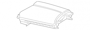 Подлокотник центральной консоли Mercedes C-class W205 15-21 кожа бежевая, с накладкой