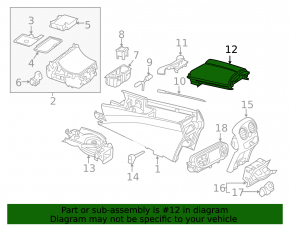 Подлокотник центральной консоли Mercedes C-class W205 15-21 кожа бежевая, с накладкой