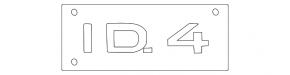Эмблема надпись ID.4 двери багажника Volkswagen ID.4 21-26