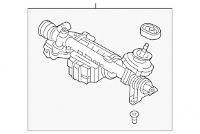 Рейка рульова VW Jetta 11-18 USA ЕУР MOTORHERZ