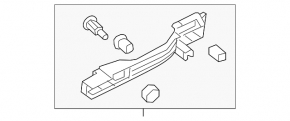 Механизм ручки двери задней правой Honda Civic X FC 16-21 4d с тягой