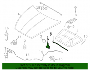 Уплотнитель капота Hyundai Sonata 20-26