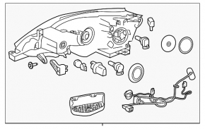 Фара передняя левая Nissan Sentra 16-19 рест