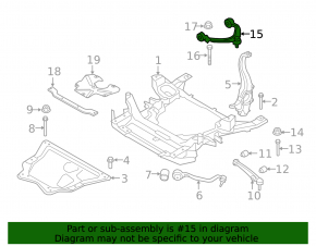 Рычаг верхний передний правый BMW X5 F15 14-18 AWD M пакет