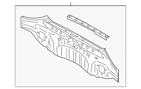 Задня панель Subaru WRX 15-21