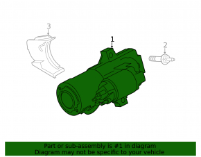 Стартер Ford Mustang mk6 15-17 2.3T без втягивающего, на з/ч