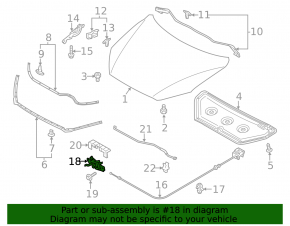 Замок капота Mazda CX-5 13-16 із захистом
