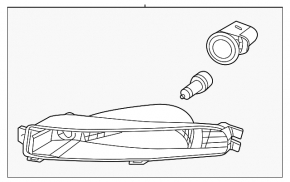 Поворотник левый VW Beetle 12-14