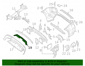 Накладка заднего бампера нижняя Mercedes W166 GLE 16-19 хром
