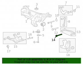 Болт кріплення заднього підрамника M16x2x127 2шт Chevrolet Equinox EV 24-26