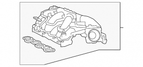 Впускний колектор верхня частина Lexus RX350 16-22