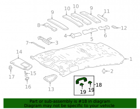 Ручка потолка передняя левая Toyota Prius 50 16-22 бежевая