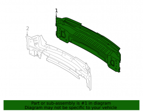 Задняя панель Porsche Cayenne 19-26 2 части