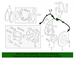 Датчик ABS передний правый Mazda CX-90 24-26