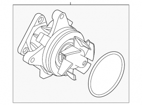 Водяная помпа Land Rover Range Rover Evoque 12-17 2.0