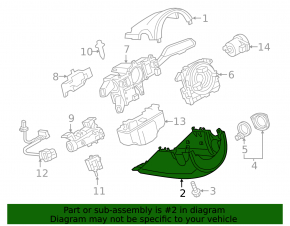 Обрамление рулевой колонки Audi Q3 8U 15-18 в сборе 2 части
