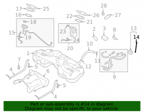 Крышка заливной горловины бензобака Hyundai Santa FE 19-20