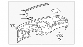 Торпедо передня панель без AIRBAG Toyota Solara 2.4 04-08