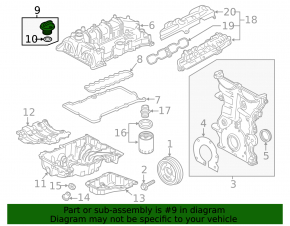 Крышка маслозаливной горловины Chevrolet Equinox 18-24 LYX