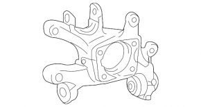 Цапфа задняя правая Lexus Hs250h 10-12 с кожухом
