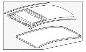 Дах метал Lexus ES300h ES350 13-15 під панораму