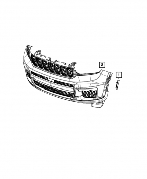 Повторитель поворотника передний правый Jeep Grand Cherokee WL 21-26