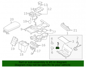 Порт зарядки центральной консоли Kia K5 21-24 передний, USB-A