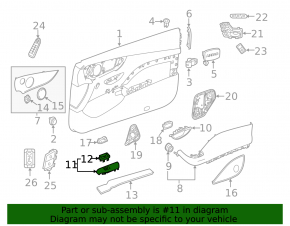 Накладка управления стеклоподъемником передним правым Mercedes W213 E 17-23 бежевая
