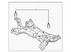 Подрамник передний Ford Bronco Sport 21-26 под Full time drive