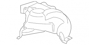 Підкрилок передній правий ззаду BMW 4 F32/33/36 14-15