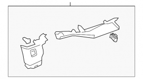 Накладка задней стойки правая Infiniti FX35 FX45 03-04 серая