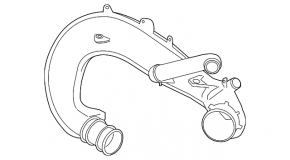Воздуховод на турбину Ford Fusion mk5 13-16 1.5Т