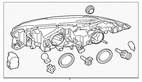 Фара передняя левая Ford Transit Connect MK2 13-25
