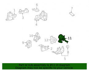 Подушка двигателя задняя Toyota RAV4 06-12 3.5