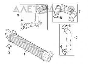 Патрубок интеркулера левый BMW X2 F39 18-23 B46