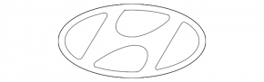 Емблема HYUNDAI двері багажника Hyundai Santa FE 21-23