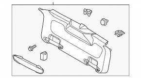 Обшивка двери багажника нижняя Ford Focus mk3 15-18 рест 5d черн