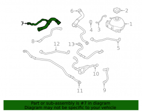 Патрубок охлаждения нижний BMW 4 F32/33/36 14-16 N26 M Pack